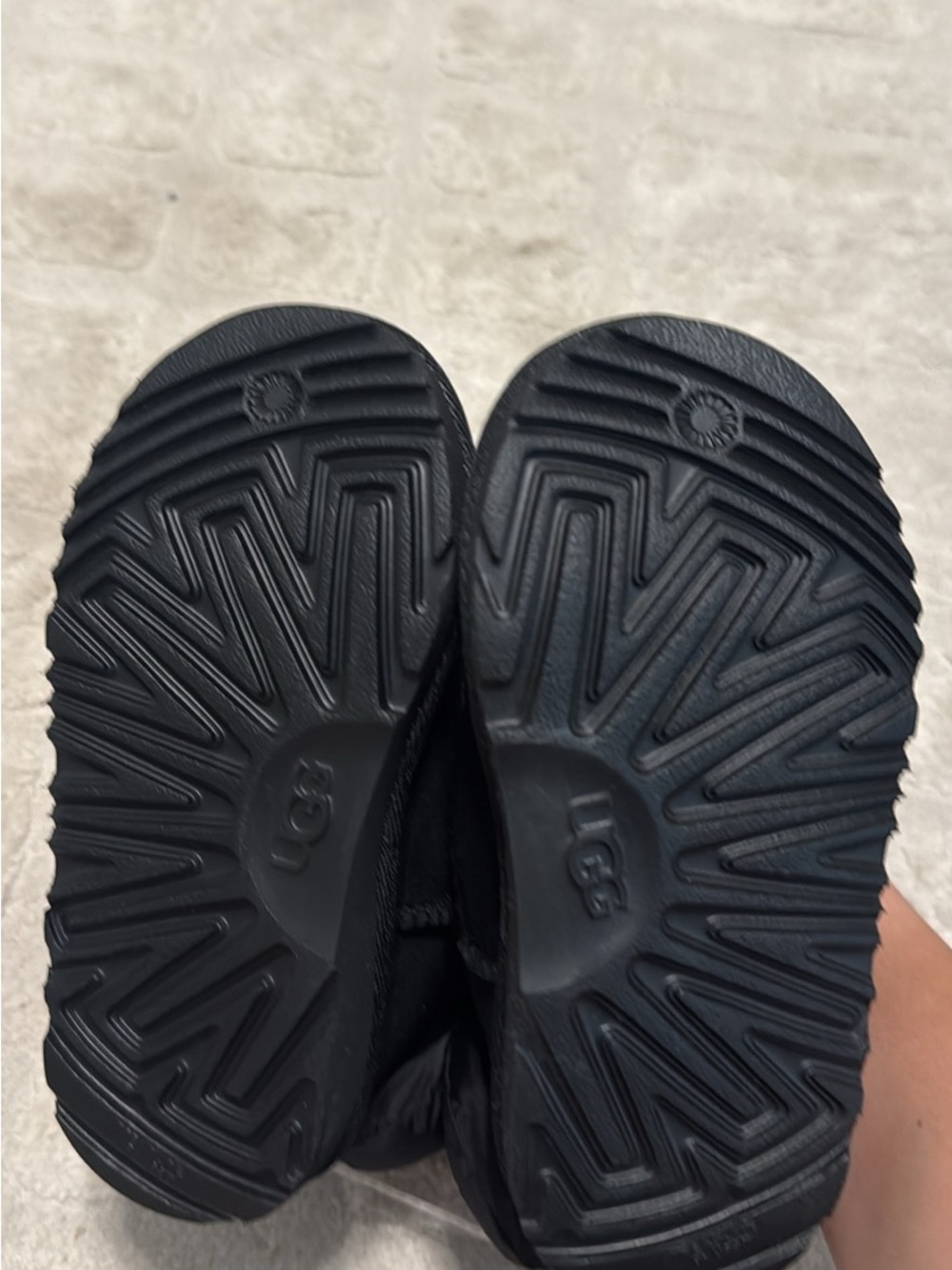 UGG Kids Black Winter Puffer Boots - Picture 3 of 3